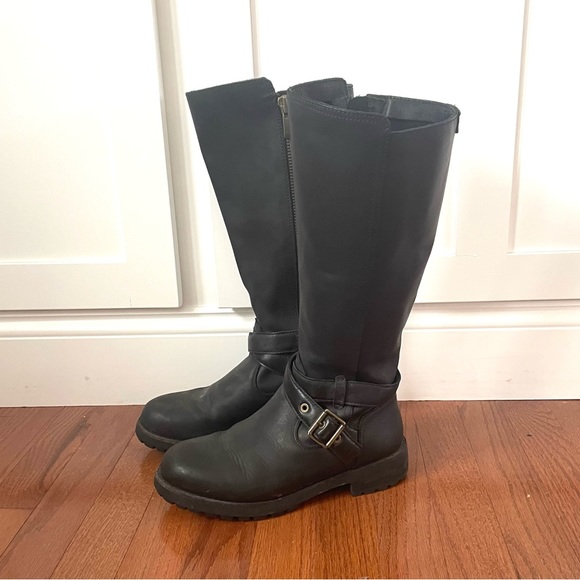 UGG Shoes - UGG Waterproof Water Repellent Leather Riding Zip Moto Chunky Boots 7